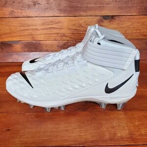 Nike Force Savage Pro 2 Football Cleats Men 10 White‎ Black AH4000-100 New